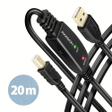 Axagon ADR-220B USB 2.0 A-M - B-M active connecting/repeater cable 20m
