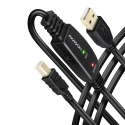 Axagon ADR-220B USB 2.0 A-M - B-M active connecting/repeater cable 20m