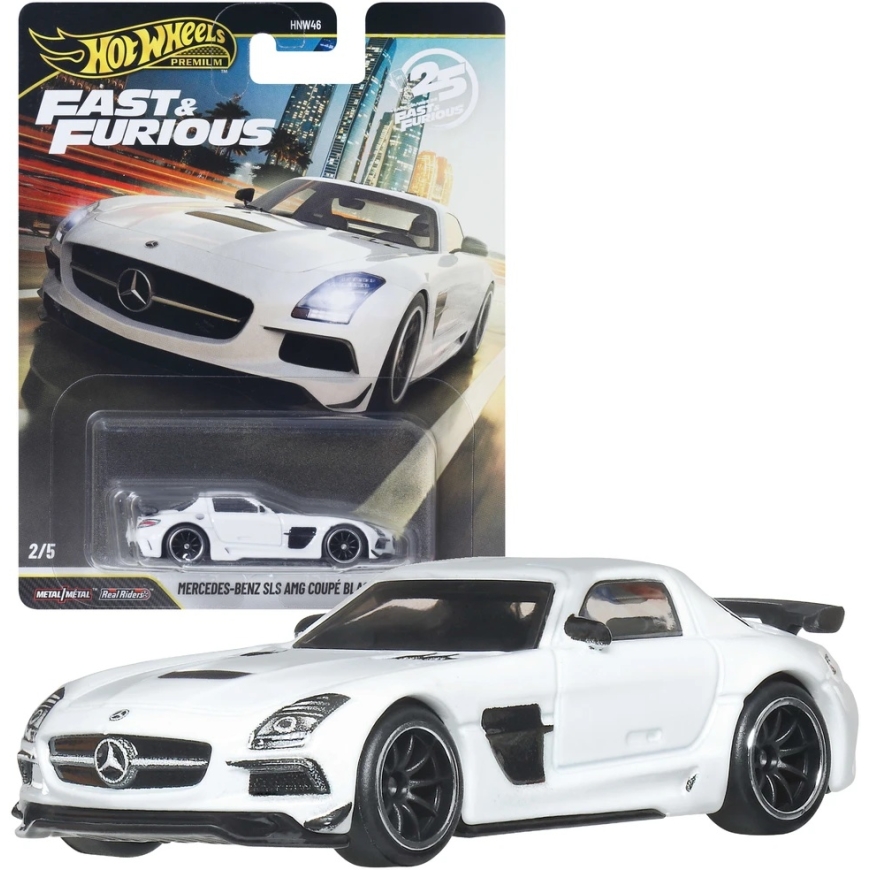 Hot Wheels Fast & Furious auto Mercedes-Benz SLS AMG Coupe musta seeria