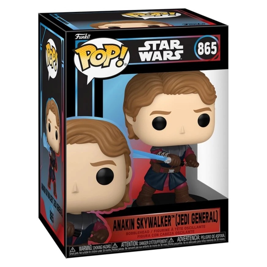 FUNKO POP! Vinyylihahmo: Star Wars - Anakin Skywalker (Jedi-kenraali), ~11.4 cm