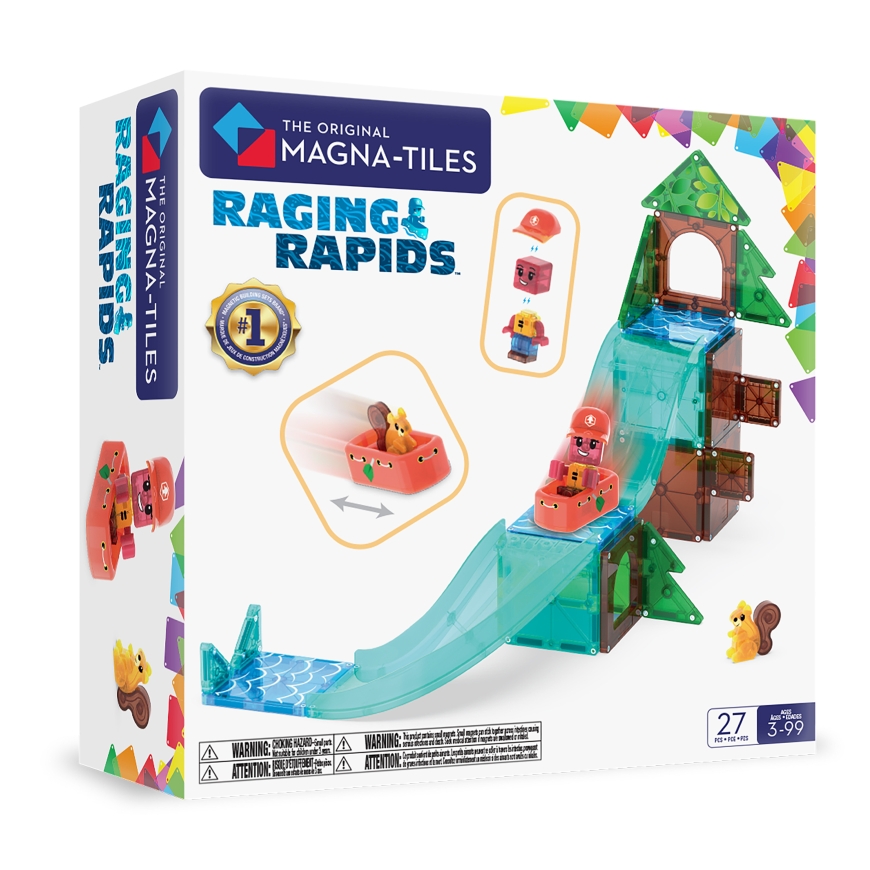 MAGNA-TILES Metsäjokilauttailu magnētiskais būvēšanas komplekts, 27 daļas
