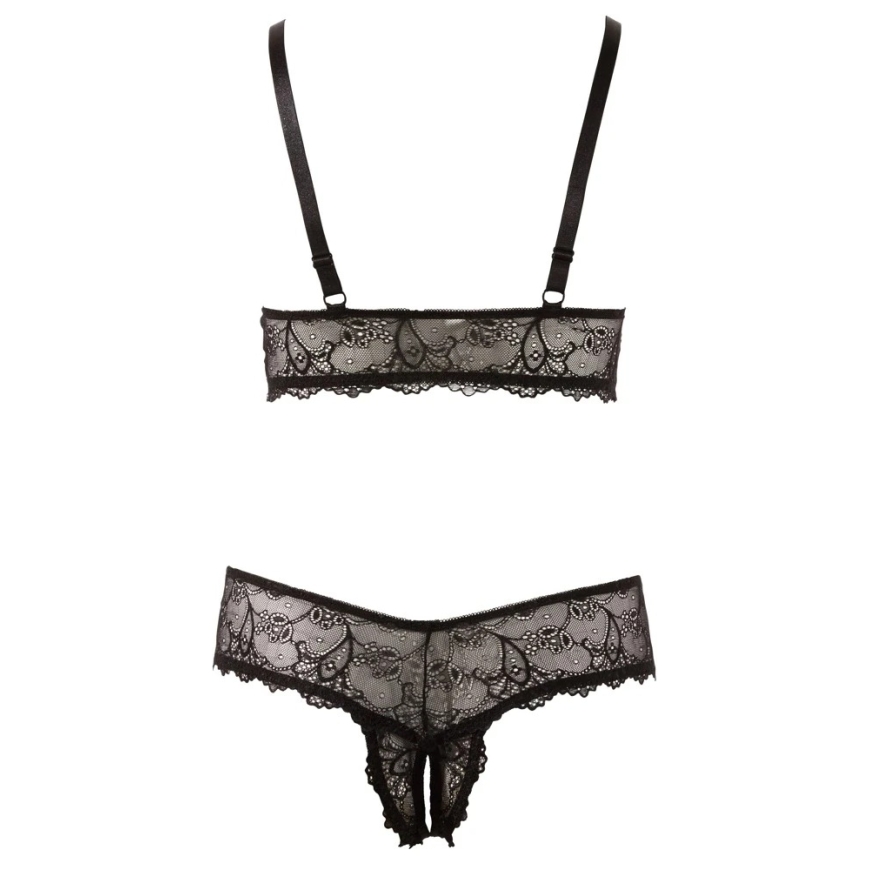 Cottelli Curves Rinnahoidja ja string must 3XL – 2