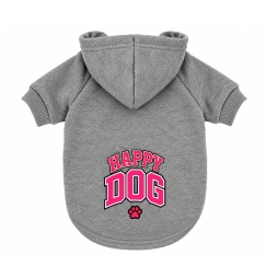 PCHEŁKA Happy Dog 26 Grey - dog clothing - size S