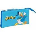 Safta Double Pencil Case Donald Blue 22 x 12 x 3 cm