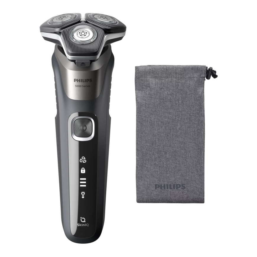 Philips SHAVER Series 5000 S5887/10 Wet and dry electric shaver and soft pouch