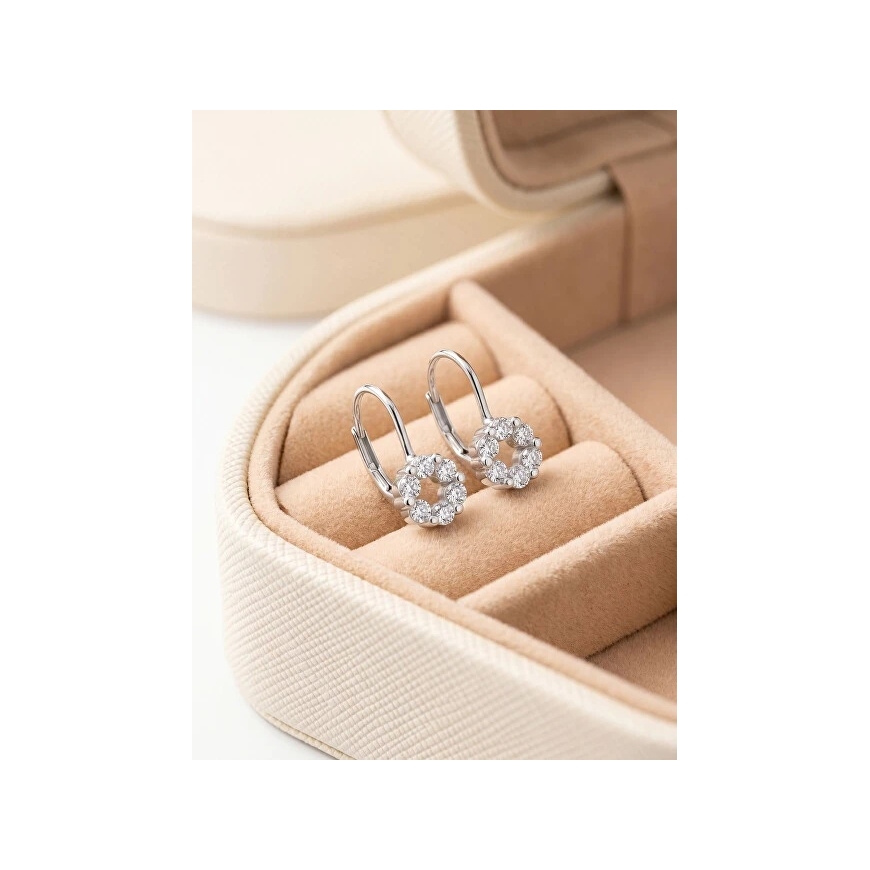 Brilio Silver Hõbedased Ripats Kõrvarõngad Kubilise Tsirkooniaga EA1278W – 4