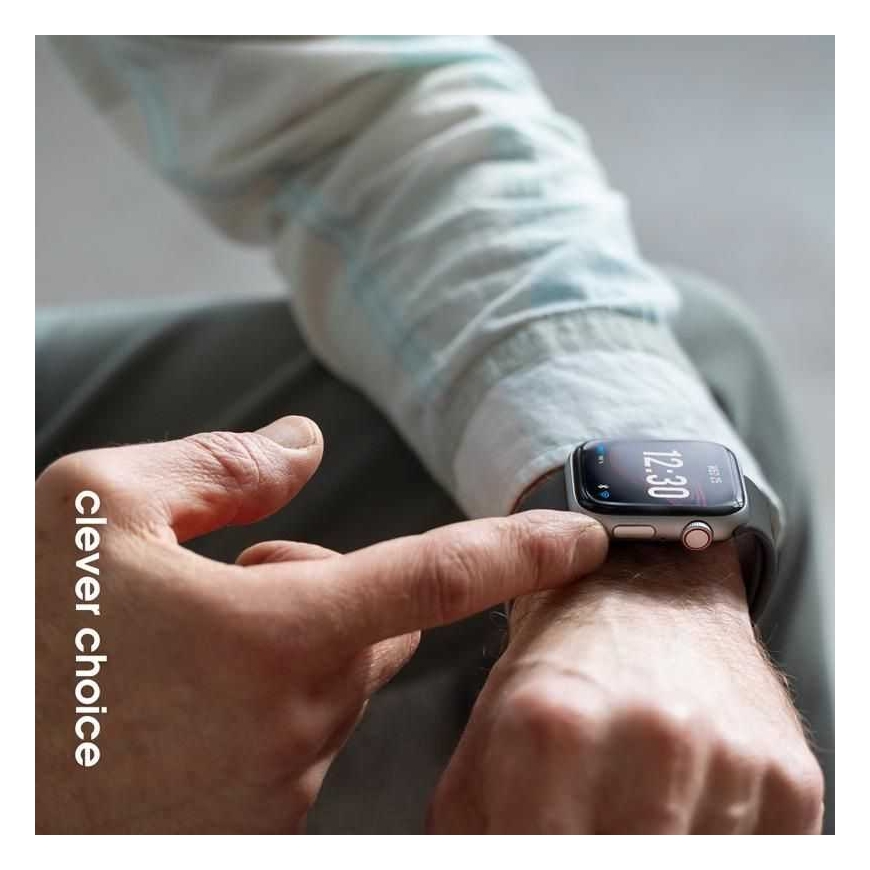 Crong Liquid Strap для Apple Watch 44/45/46/49 мм графитовый – 3