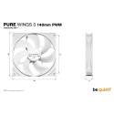 be quiet! Pure Wings 3 140mm PWM White Computer case Fan 14 cm 1 pc(s) be quiet! Pure Wings 3 140mm PWM White Computer case Fan 14 cm 1 pc(s)
