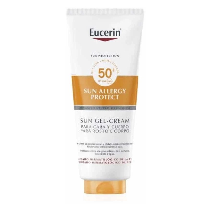 Eucerin Sun Allergy Protect Aurinkogeeli Kremi SPF50 Suojageeli Aurinkovoide, 200 ml
