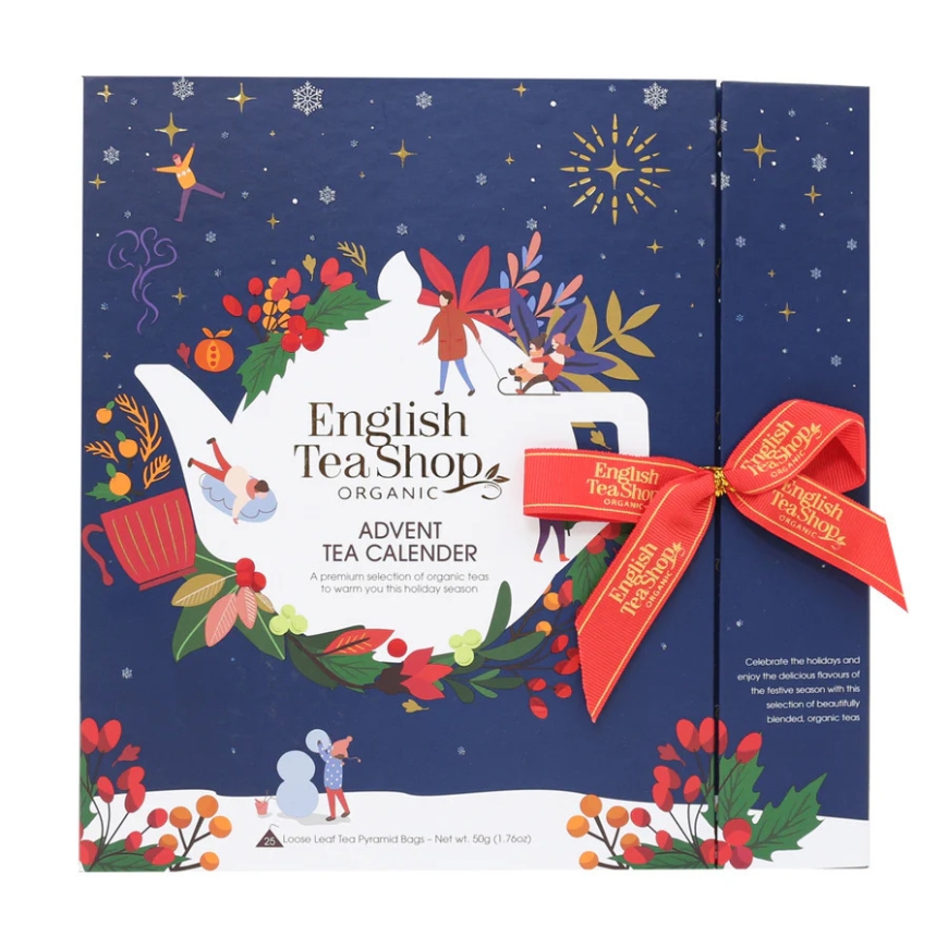 English Tea Shop Öko Tee Jõulukalender, sinine 25tk (6x50g)