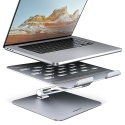 Axagon STND-LQ klēpjdatoru statīvs Portatīvā datoru un planšetdatora turētājs Pelēks 43,9 cm (17.3")