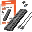 zenwire BS-M6N M.2/SATA USB 3.0 kosminė pilka zenwire BS-M6N M.2/SATA USB 3.0 kosminė pilka