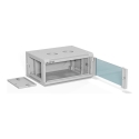 ALANTEC 19" 4U 600x450 wall-mounted cabinet, grey