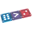 MAGNA-TILES microMAGS учимся считать магнитный строительный набор, 56 деталей
