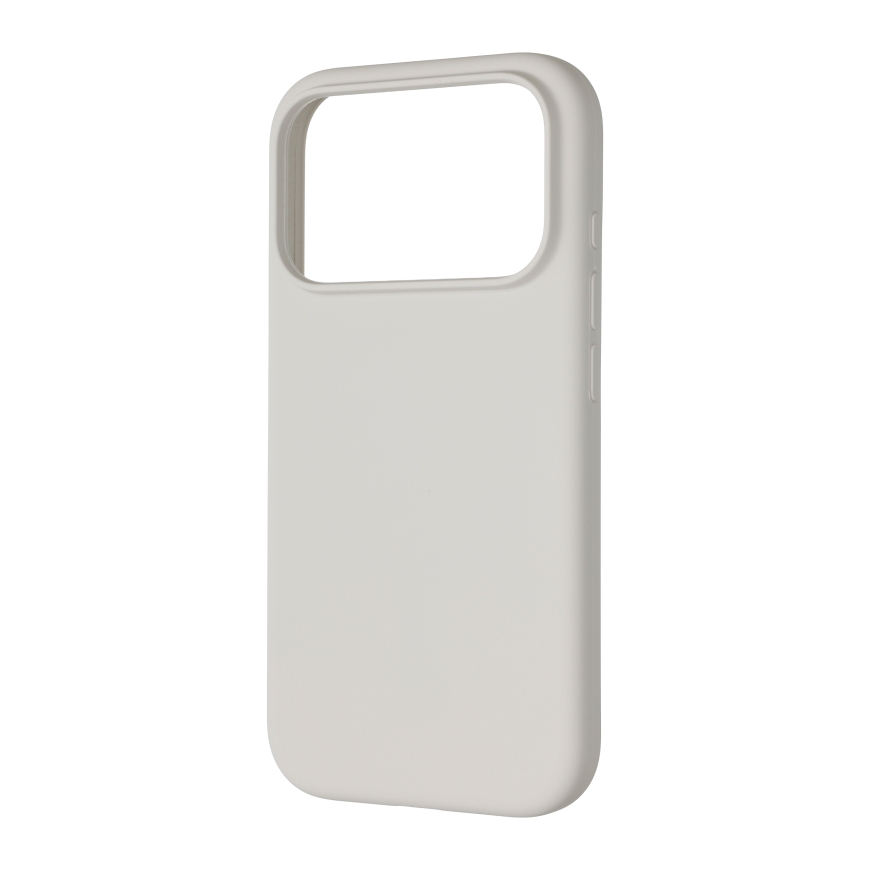 FoneKit MagSafe skystojo silikono dėklas, iPhone 18 Pro / 17 Pro, baltas – 4