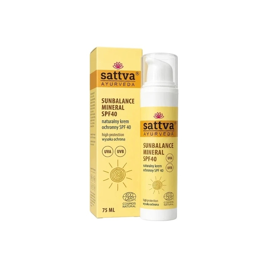 Sattva SunBalance Mineral natūralus krem ochronny SPF40 75ml