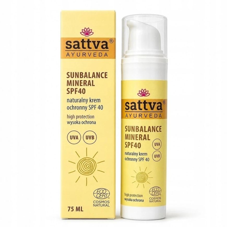 Sattva SunBalance Mineral luonnollinen suojaava voide SPF40 75ml – 2
