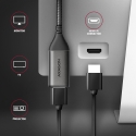 Axagon RVC-HI2M vaizdo kabelio adapteris 0,25 m C tipo USB HDMI Juoda Axagon RVC-HI2M vaizdo kabelio adapteris 0,25 m C tipo USB HDMI Juoda