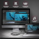 Axagon RVC-HI2M video kabeļu aksesuārs 0,25 m USB Veids-C HDMI Melns Axagon RVC-HI2M video kabeļu aksesuārs 0,25 m USB Veids-C HDMI Melns