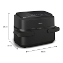 Philips 1000 series NA150/00 fryer Double 7 L Stand-alone 2450 W Hot air fryer Black Philips 1000 series NA150/00 fryer Double 7 L Stand-alone 2450 W Hot air fryer Black