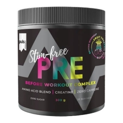 Puls Nutrition Stim-free Pre-Workout aminoskābju pulveris, augļu kokteilis, 300 g