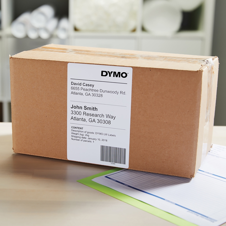 DYMO LW - Extra Large Shipping Labels - 104 x 159 mm - S0904980 Balta Lipni spausdintuvo etiketė – 4