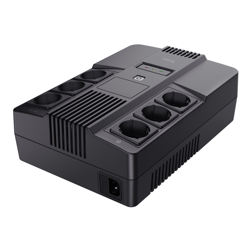 Trust Maxxon UPS-virtalähde 0,8 kVA 6 AC-pistorasia(a)