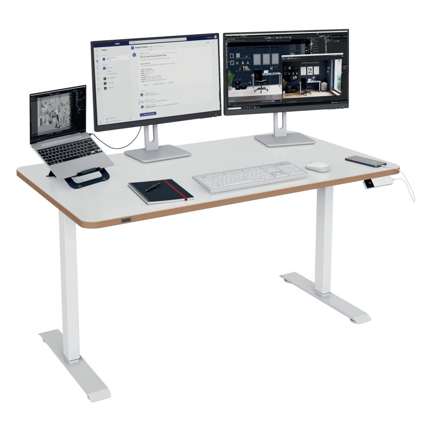 Leitz Ergo electric desk, 140 x 80 cm – 4