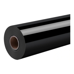 HTVRONT Blizgus savaiminis lipnus filmas, 30,5 cm x 180 cm (juodas)