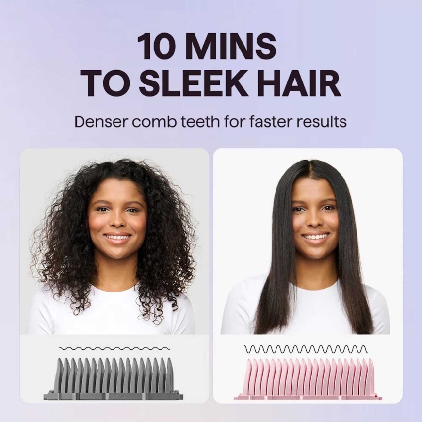 Wavytalk Sleek Sweep расческой для укладки волос Розовый – 5