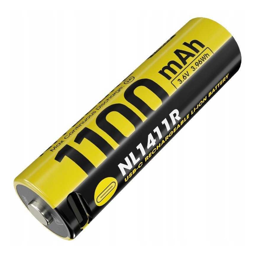 Nitecore NITNL1411R 14500 1100mAh 1gab