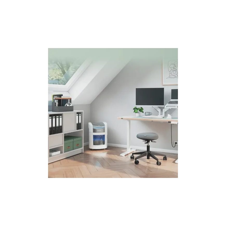 Leitz IQ Optimax AutoFeed 150 80380000 popieriaus smulkintuvas, P4, 150 lapų, 15 litrų atliekų konteineris – 5