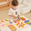 Игрушки Viga VIGA Цветные Световые Кубики из Акрила и Дерева 108 шт.