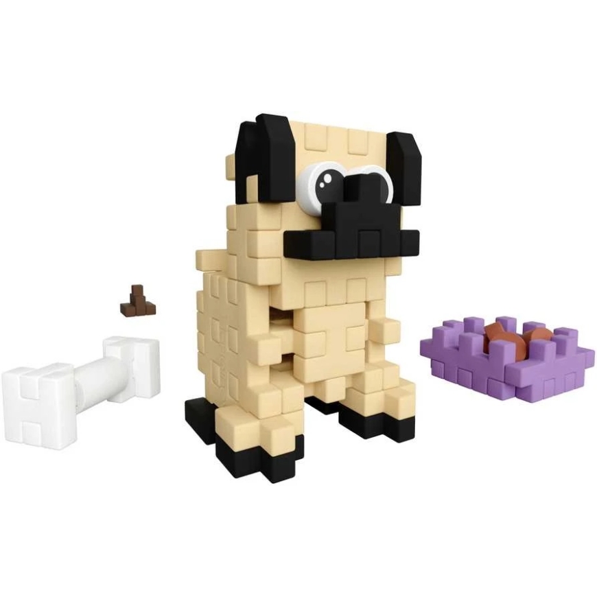 Marioinex Mini vafliai Pocket Pets mopsas – kūrybinės kaladėlės vaikams ZA6658 – 3