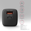 Axagon ACU-PQ30 PD3.0 & QC4+ 2xOUTPUTS wall charger 30W