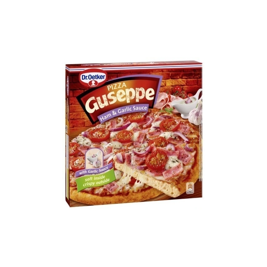 Frozen pizza GUSEPPE with ham and garlic sauce, 440g – 2