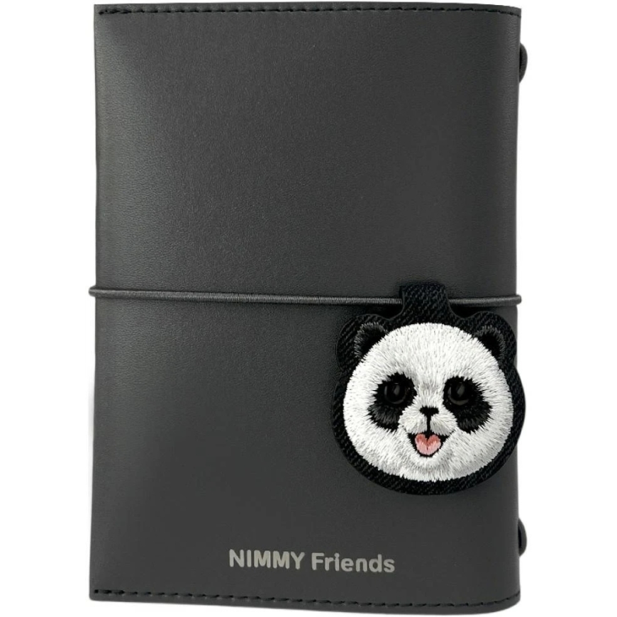 Notepad and Pen Set 2-in-1 Nimmy New Big-Eye Cute Pets 2.0 Panda, black color
