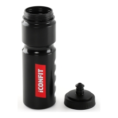 ICONFIT Shaker Bike Bottle juomapullo, 750 ml, musta