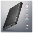 Axagon EE25-XA6C Compact aluminum USB-C 5Gbps – SATA 6G external box for 2.5" SSD/HDD