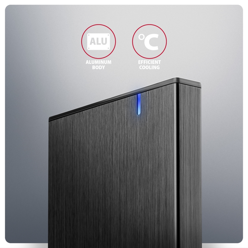 Axagon EE25-XA6C kõvakettaboks HDD/SSD ümbris Must 2.5" – 4