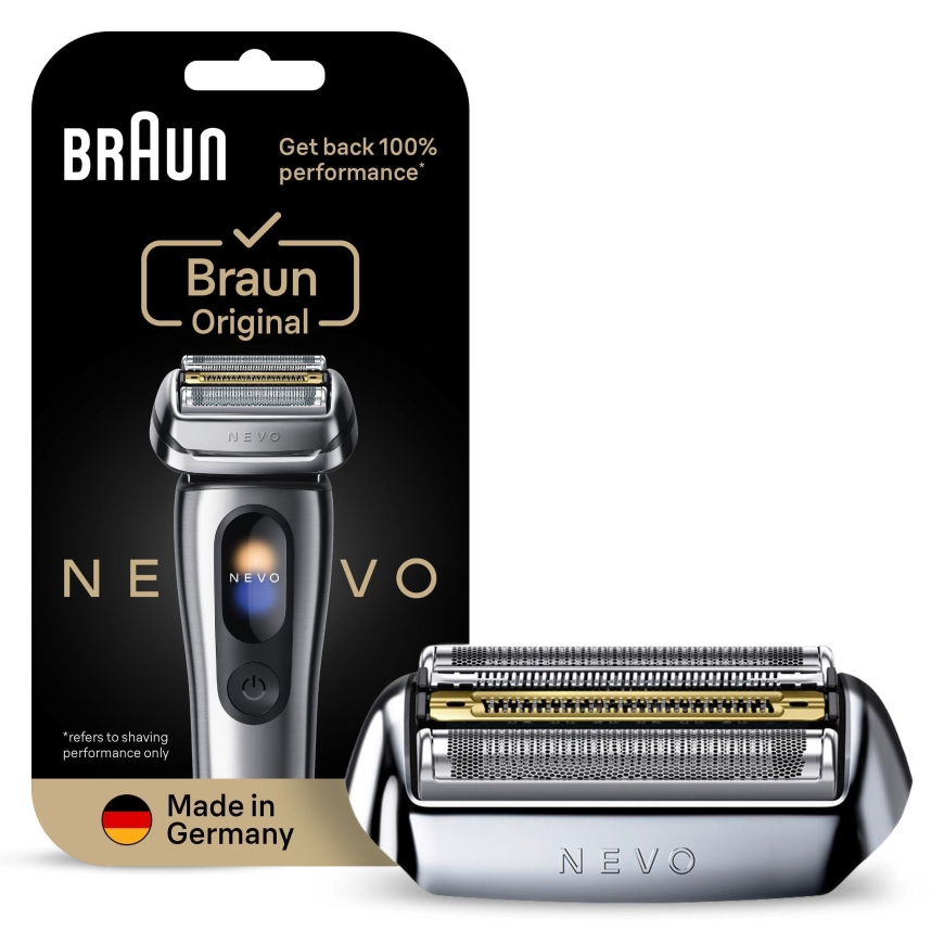 Braun NEVO skuvekļa oriģinālais nomaiņas gals, sudraba