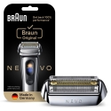Braun NEVO skutimojo aparato originalus keičiamasis antgalis, sidabrinis Braun NEVO skutimojo aparato originalus keičiamasis antgalis, sidabrinis