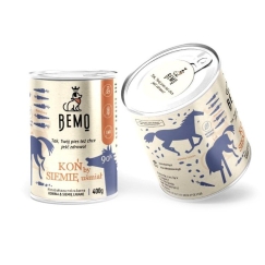 BEMO Hobune na siemne naer Mono - märg toit koertele - 400g