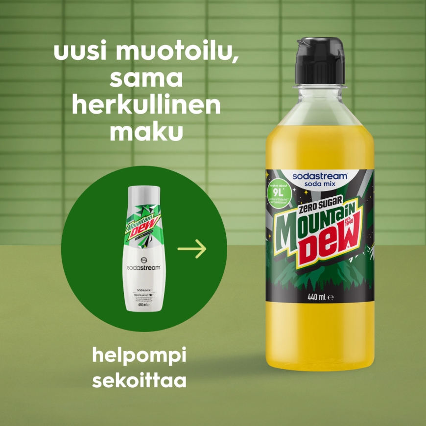 SodaStream Mountain Dew Zero 440 ml -virvoitusjuomatiiviste – 2