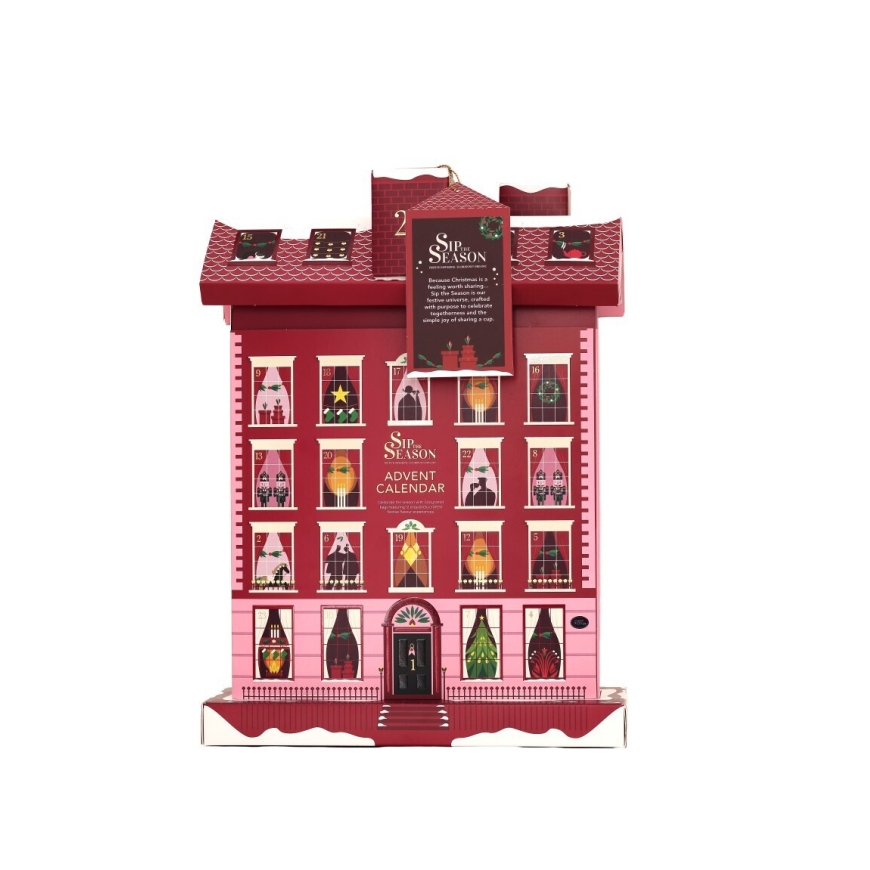 English Tea Shop Organic Tea Advent Calendar Christmas House 24pcs (4x48g)