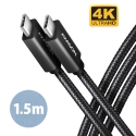 Axagon BUCM32-CM15AB USB kabelis USB 3.2 Gen 2x2 1,5 m USB C 20 Gbit/s 100 W Melns Axagon BUCM32-CM15AB USB kabelis USB 3.2 Gen 2x2 1,5 m USB C 20 Gbit/s 100 W Melns