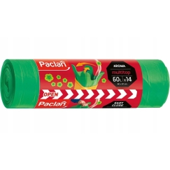Šiukšlių Maišai – Paclan 60L Gėlių Kvapo, 14 vnt.