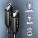 Axagon BUCM32-CM15AB USB-kaabel USB 3.2 Gen 2x2 1,5 m USB C 20 Gbit/s 100 W Must Axagon BUCM32-CM15AB USB-kaabel USB 3.2 Gen 2x2 1,5 m USB C 20 Gbit/s 100 W Must