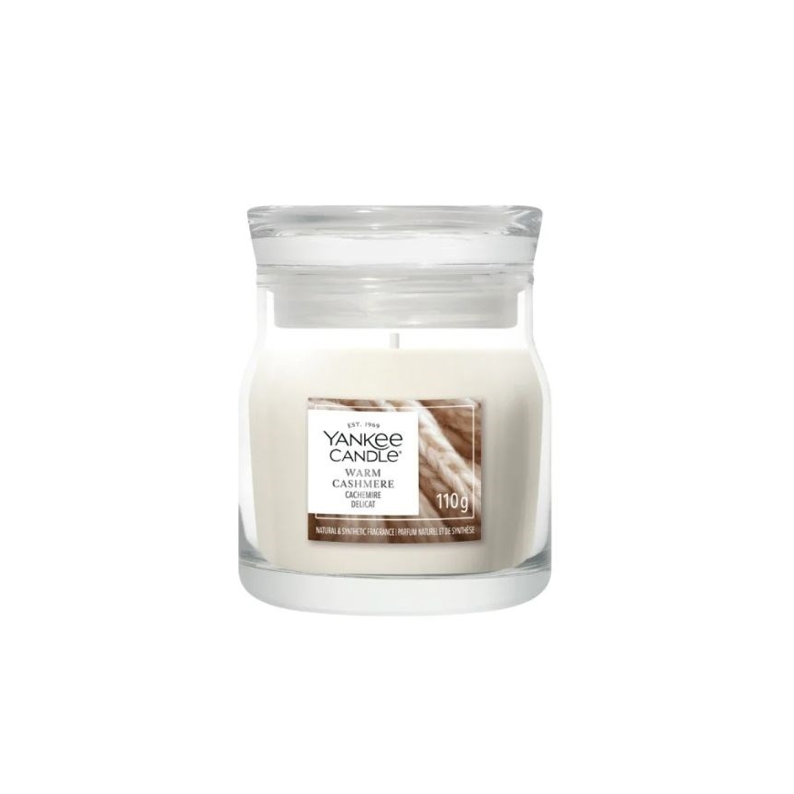 Ароматическая свеча YANKEE CANDLE ТЕПЛЫЙ КАШЕМИР 110 г Маленькая
