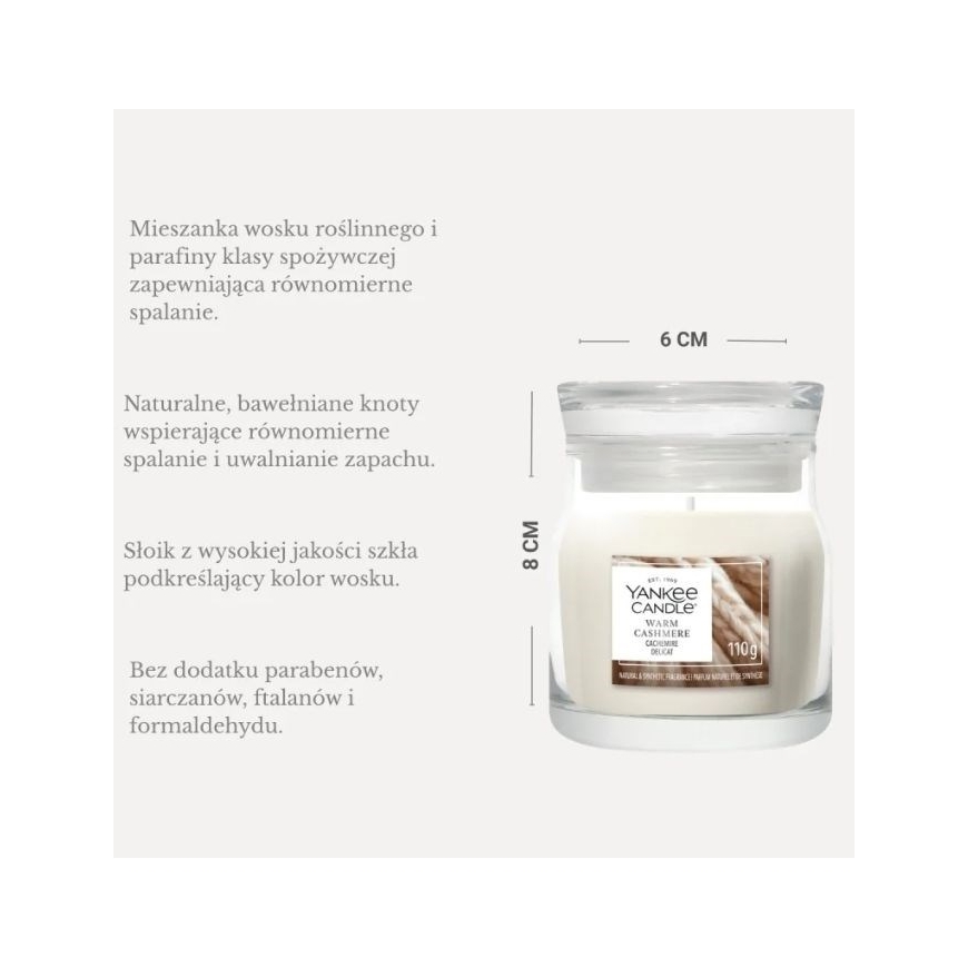 Aromatizētā svece YANKEE CANDLE SILTA KASHMIRA 110 g Mazā – 3